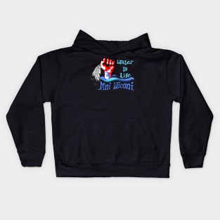 Water is Life - Stand With Standing Rock Kids Hoodie